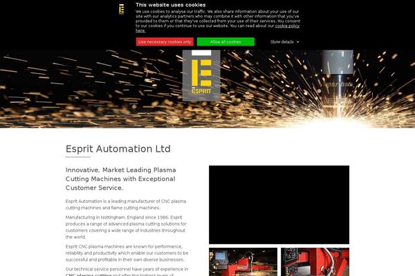 Esprit theme site design template sample