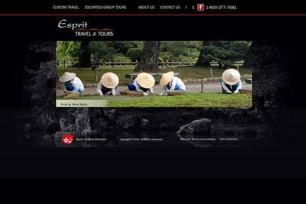 Esprit theme site design template sample