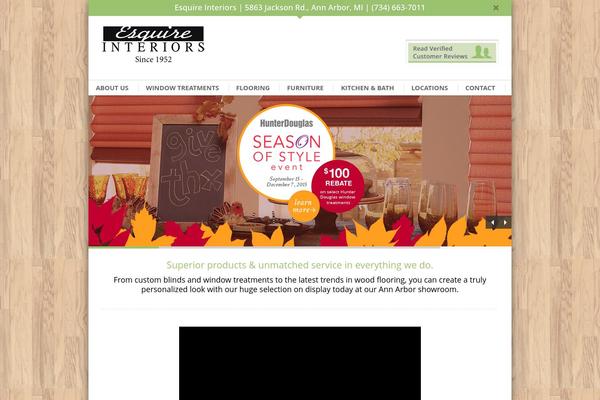 Esquire theme site design template sample