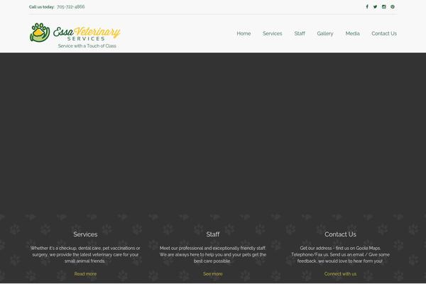 Petpress theme site design template sample