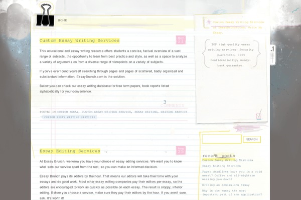 essaybrunch.com site used Paper