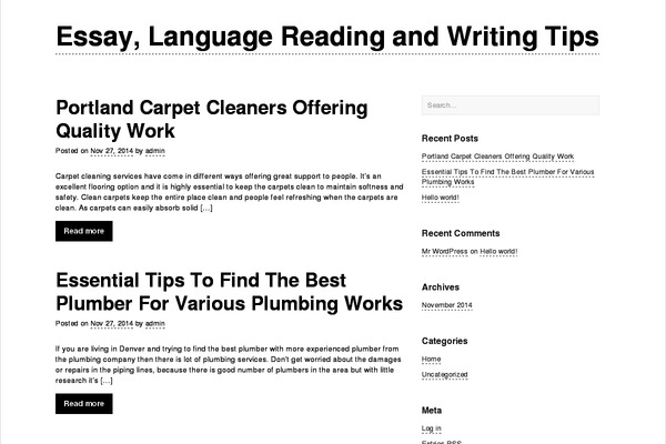 Underline theme site design template sample
