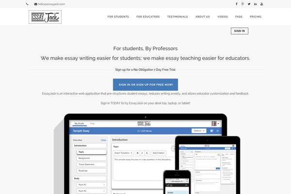 Site using Client Testimonials plugin