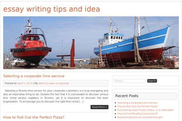 Shipyard theme site design template sample