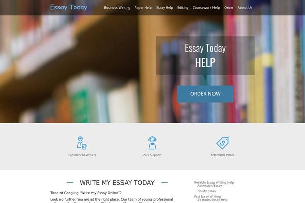 essaytoday.net site used Blue Theme