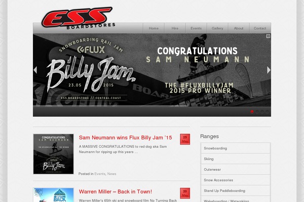 essboardstore.com.au site used Ess
