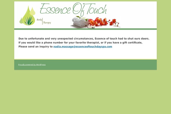 Spa theme site design template sample