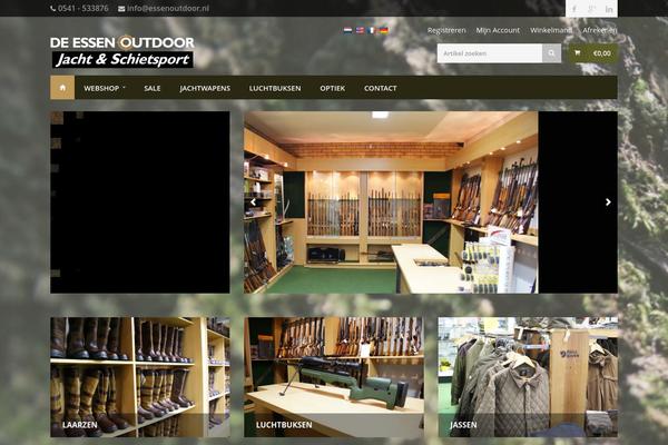 Hunter theme site design template sample