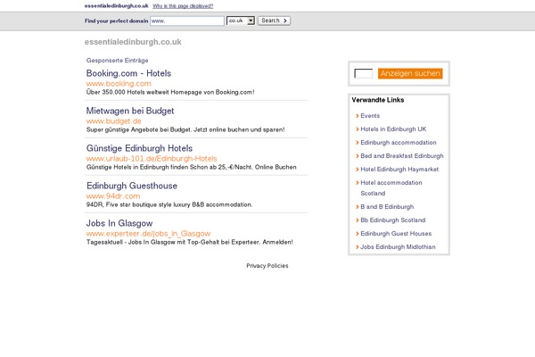 Essential theme site design template sample