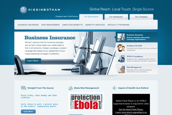 essentialins.com site used Higginbotham