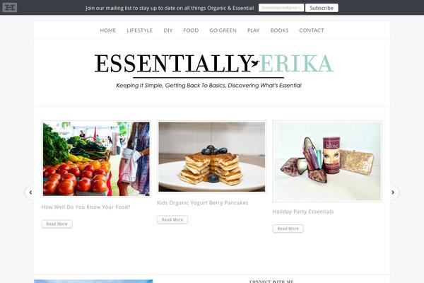 essentiallyerika.com site used Zenblog