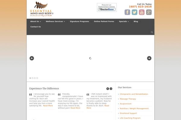 Modernize theme site design template sample