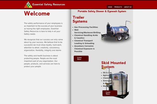 Essential theme site design template sample