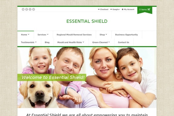 Organic Shop theme site design template sample
