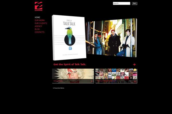 Essential theme site design template sample