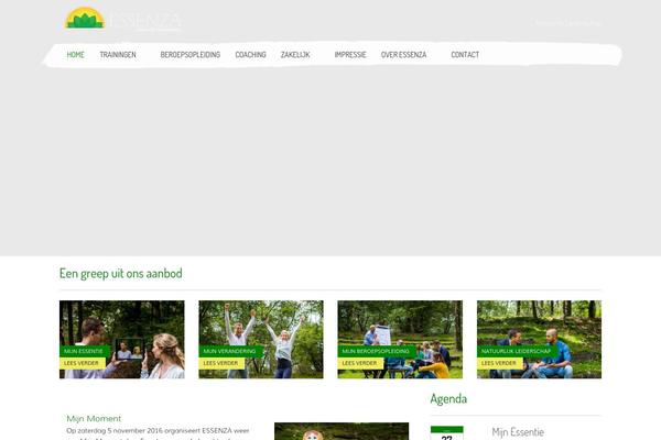Essenza theme site design template sample