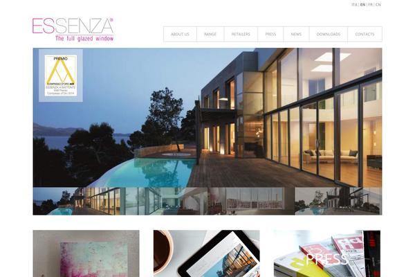 Essenza theme site design template sample