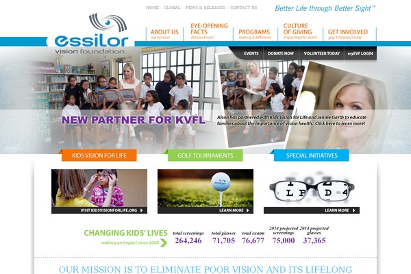 essilor-foundation theme websites examples