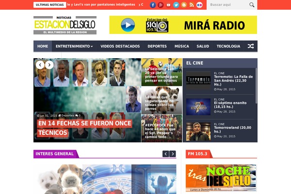 Meta-news theme site design template sample