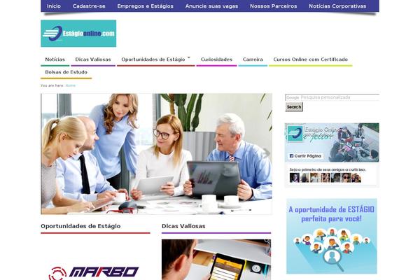 Zephyr theme site design template sample