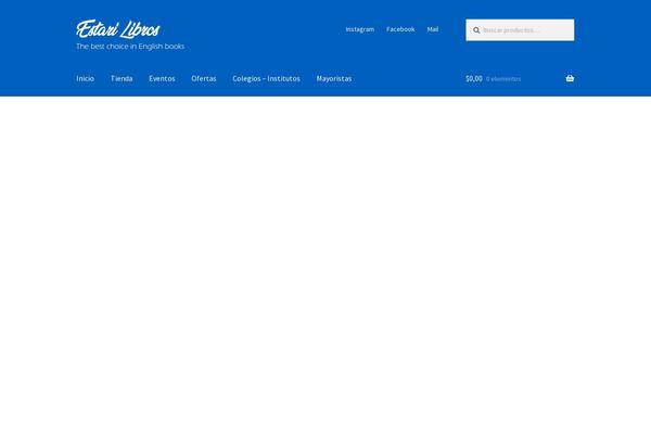 Storefront theme site design template sample