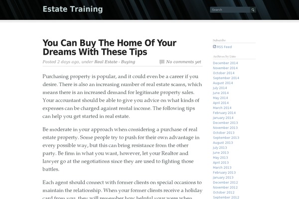 Flow theme site design template sample