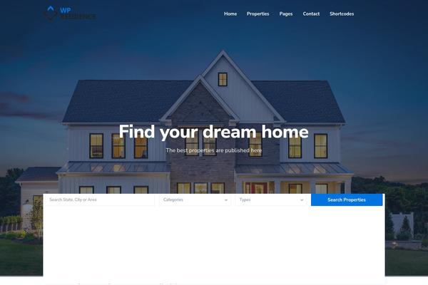 Site using Residence-gutenberg plugin