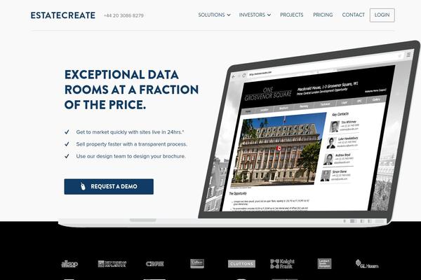 Estate theme site design template sample