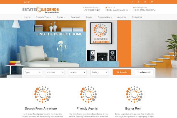 Real Spaces theme site design template sample