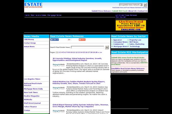 Investors-newswire theme site design template sample