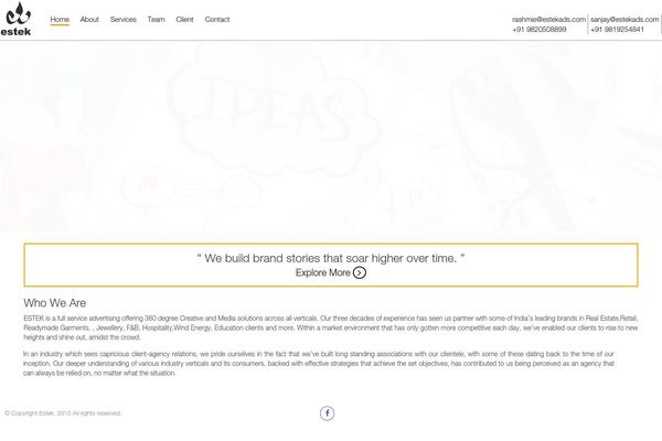 estekads.com site used Estek2015