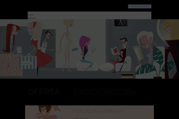 Estetica theme site design template sample