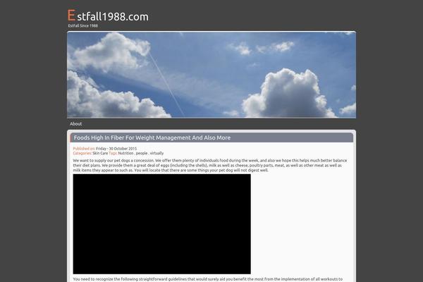Northern-Clouds theme site design template sample