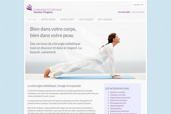 Bones theme site design template sample