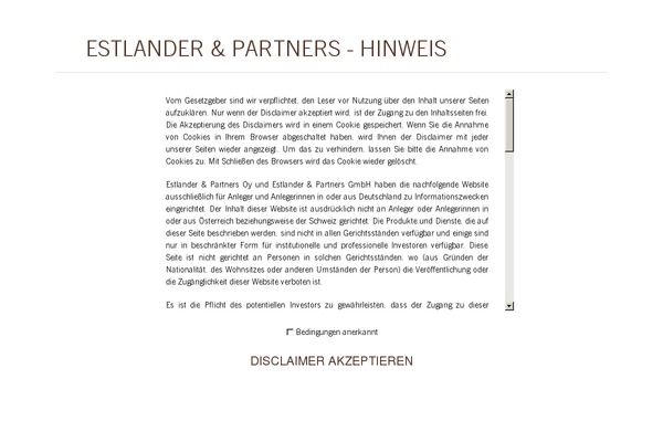 estlanderpartners.de site used Estlander