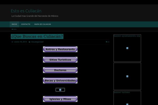 Nirvana theme site design template sample