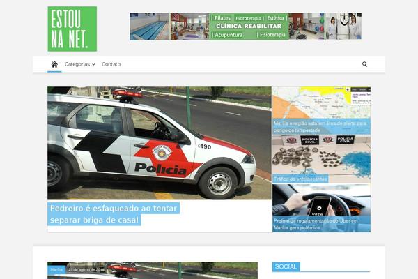 Newspaper theme site design template sample