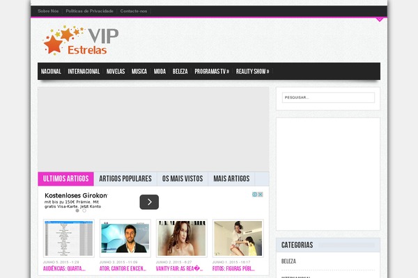 estrelasvip.com site used Gameleon