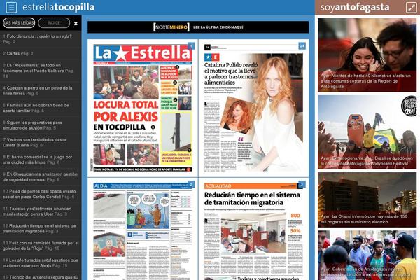 estrellatocopilla.cl site used Papel-digital-2019-desktop