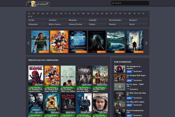 estrenospeliculas.com site used Wprafael