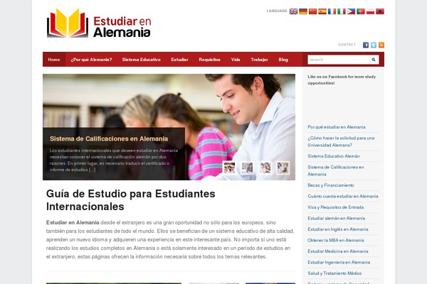 estudiar-en-alemania.org site used Erudito
