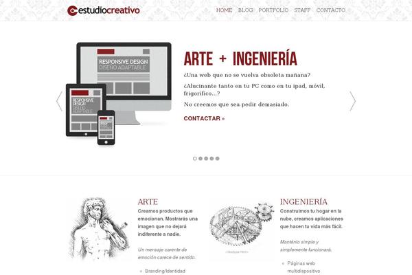Roots theme site design template sample