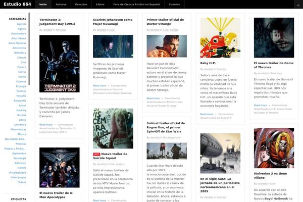 Ubergrid theme site design template sample