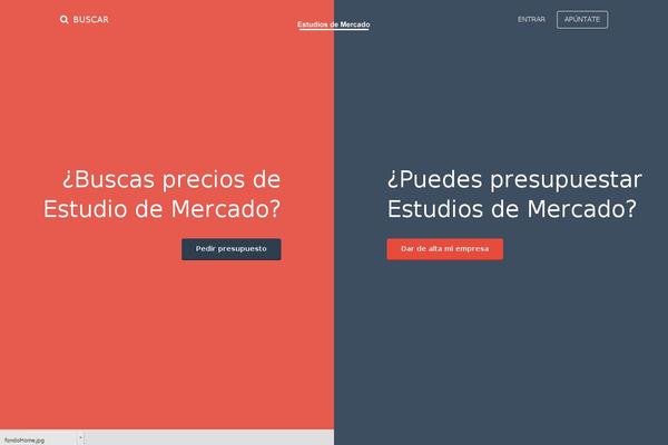 estudiomercado.org site used Freelanceengine
