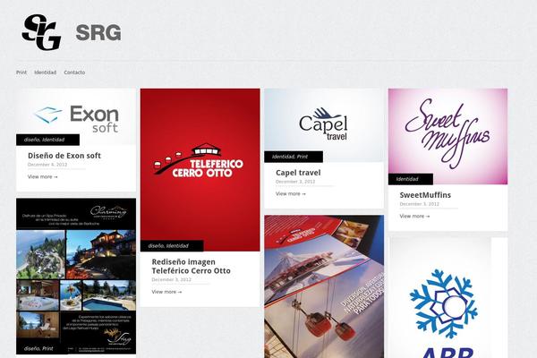 Gridly theme site design template sample