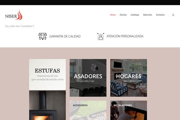 Scandi theme site design template sample