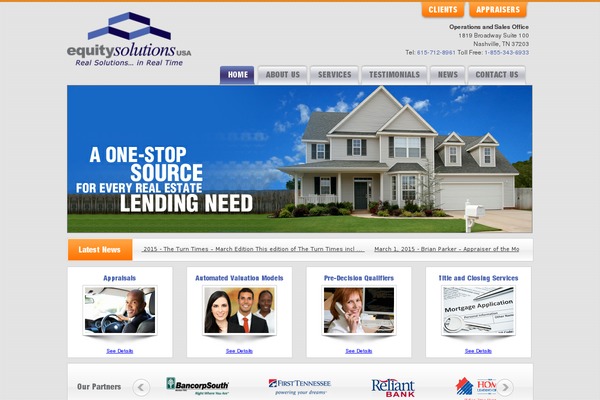 Equity theme site design template sample