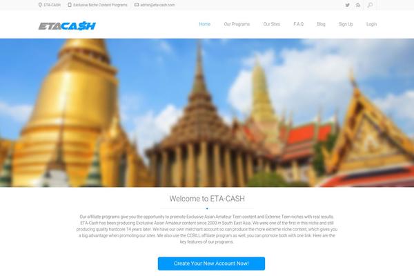 Xenia theme site design template sample