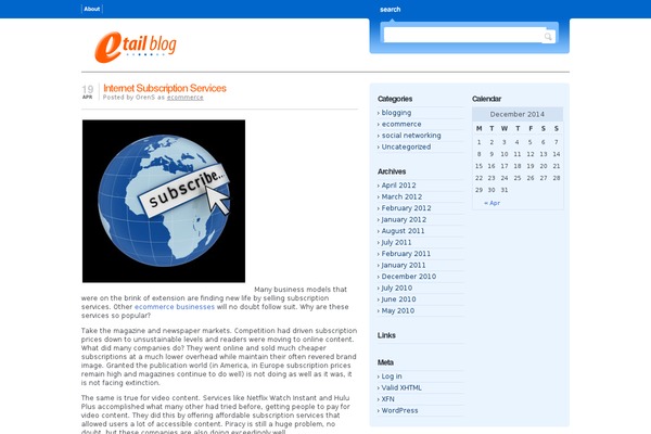 etailblog.com site used Bloggingpro_nft