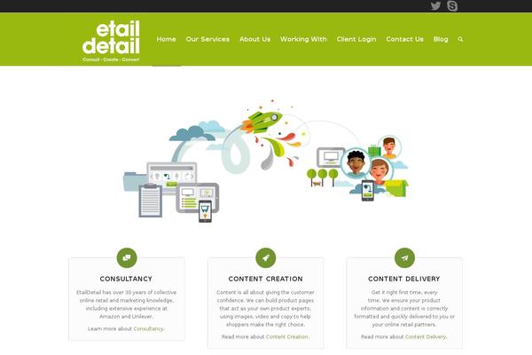Enfold theme site design template sample